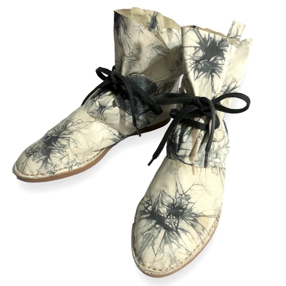 CHAOS & HARMONY Leather Tie-Dye “Smash” Boot